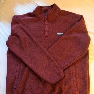 Eddie Bauer XL snap fleece pullover sweater